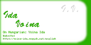 ida voina business card
